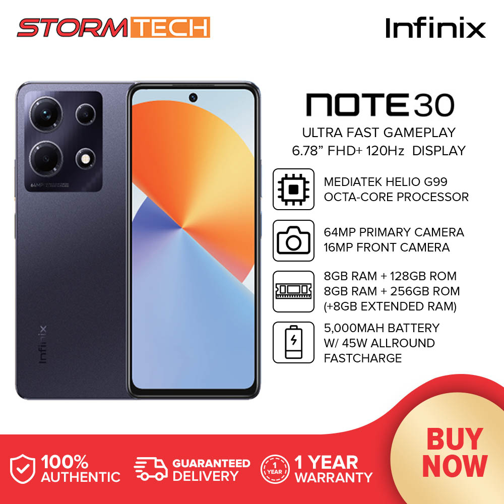 (New&Unlocked) Infinix Note 30 Pro 8GB+256GB BLACK Dual SIM Android Mobile  Phone