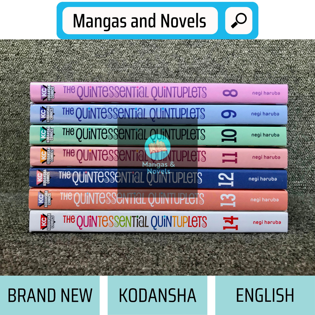 THE QUINTESSENTIAL QUINTUPLETS English MANGA Series by Negi Haruba Books 1-3