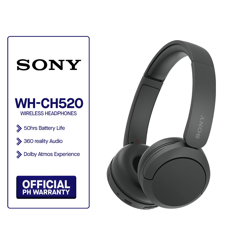 SONY Wireless Headphone WH-CH520 Bluetooth Compact Easy Carrying 4 Colors