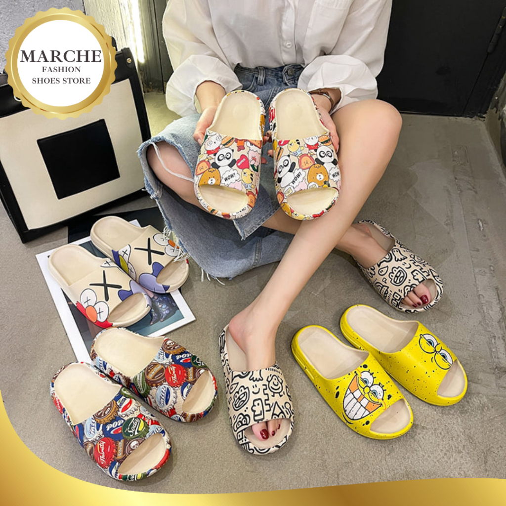 Marche Slides Cartoon Sandals Non Slip Slippers For Women add one