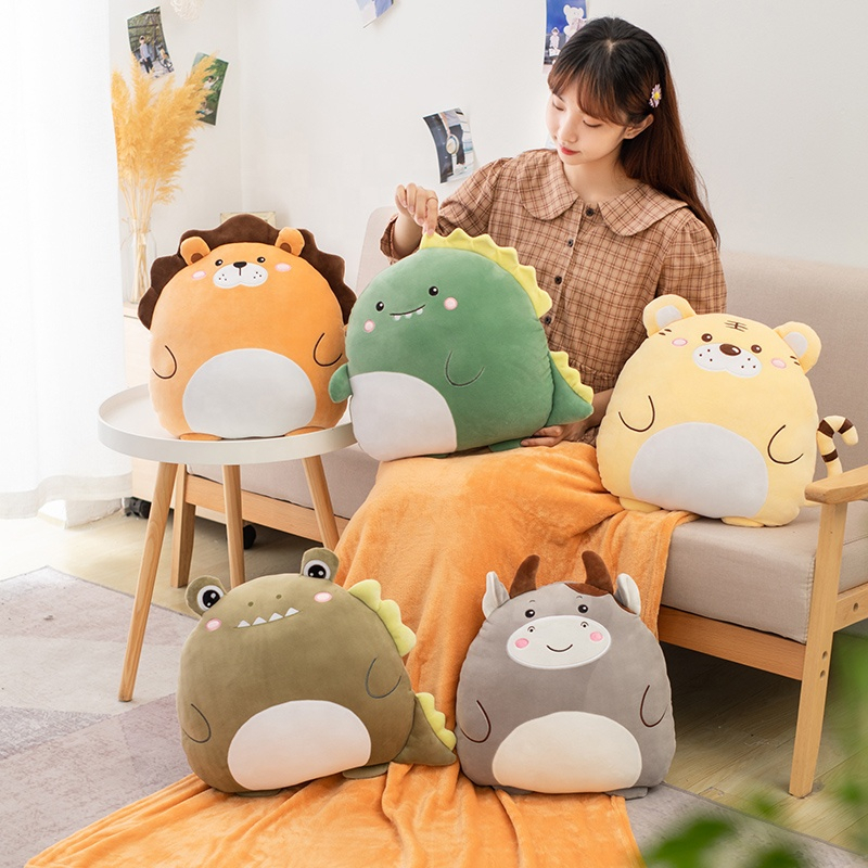 Pillow Blanket Cartoon Stuffed Toy 2 in 1 pillow blanket toy fleece blanket  toy plushie toy blanket