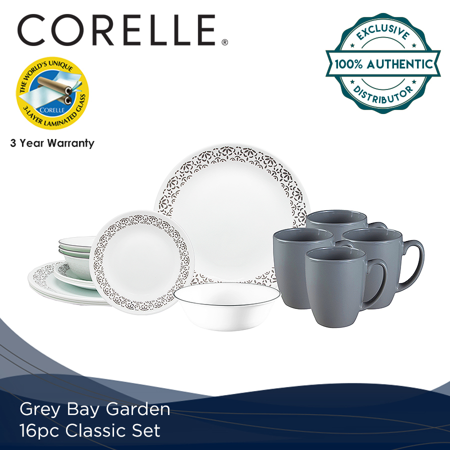 Corelle 4-Piece Luncheon Plate Set - Winter Frost White