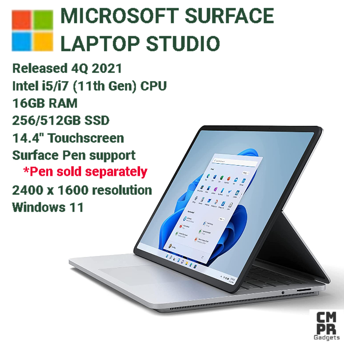 microsoft surface laptop studio i7 rtx 3050 ti