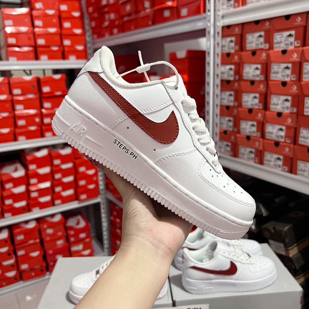 AIR FORCE 1 RED CUSTOM SHOES - 1 PAIR ONLY - STEPS.PH