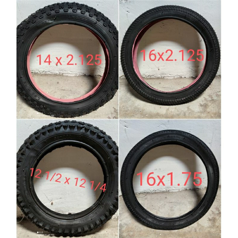 Bike tire sizes discount kids