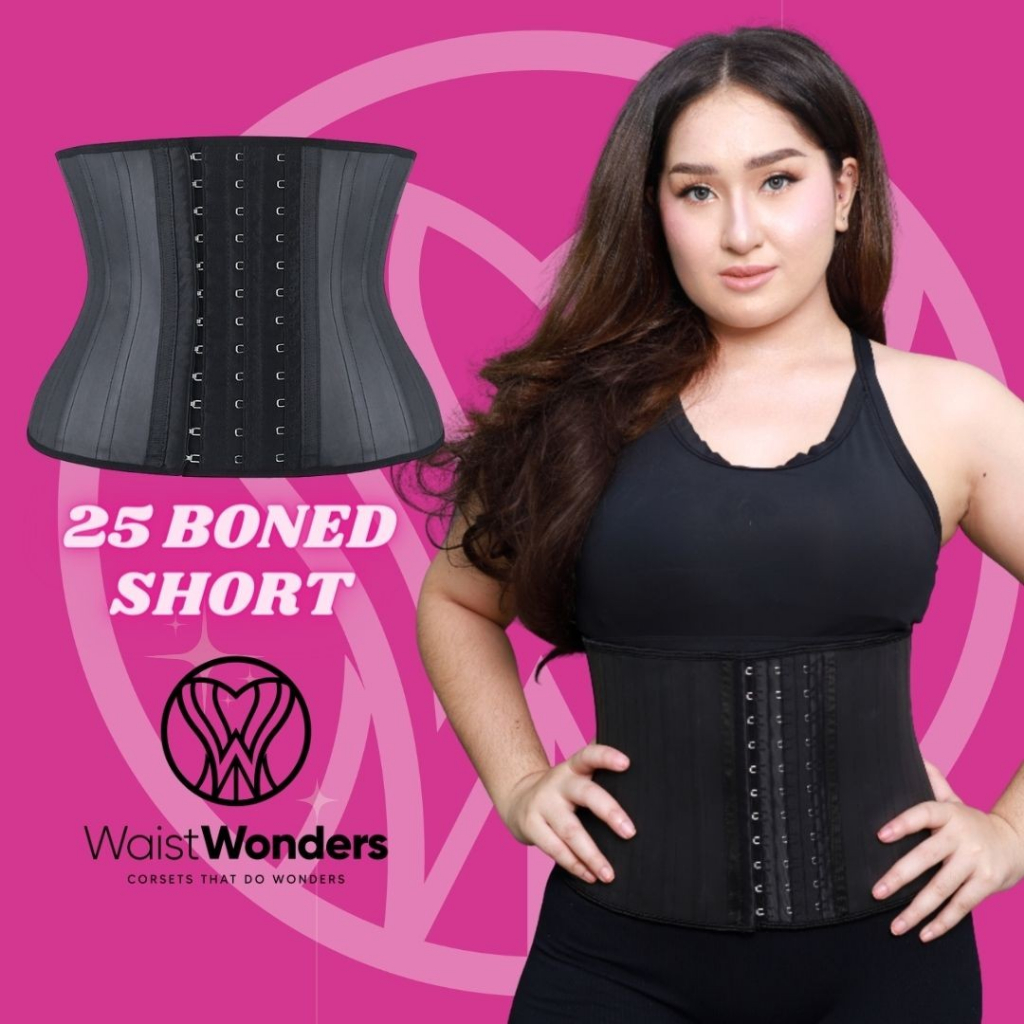 Corset Waist Trainer 9 Boned 3 Row Latex Corset Waist Trimmer Body