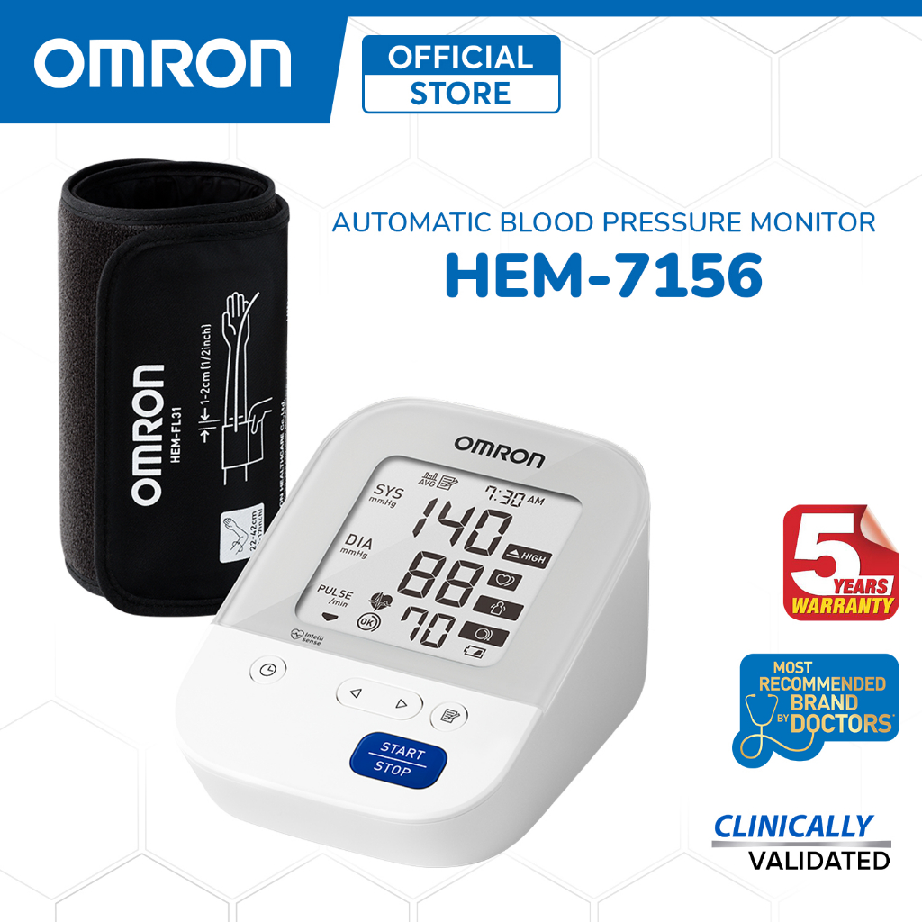 OMRON 7140T1 HEM 7142T1 Digital Bluetooth Blood Pressure Monitor