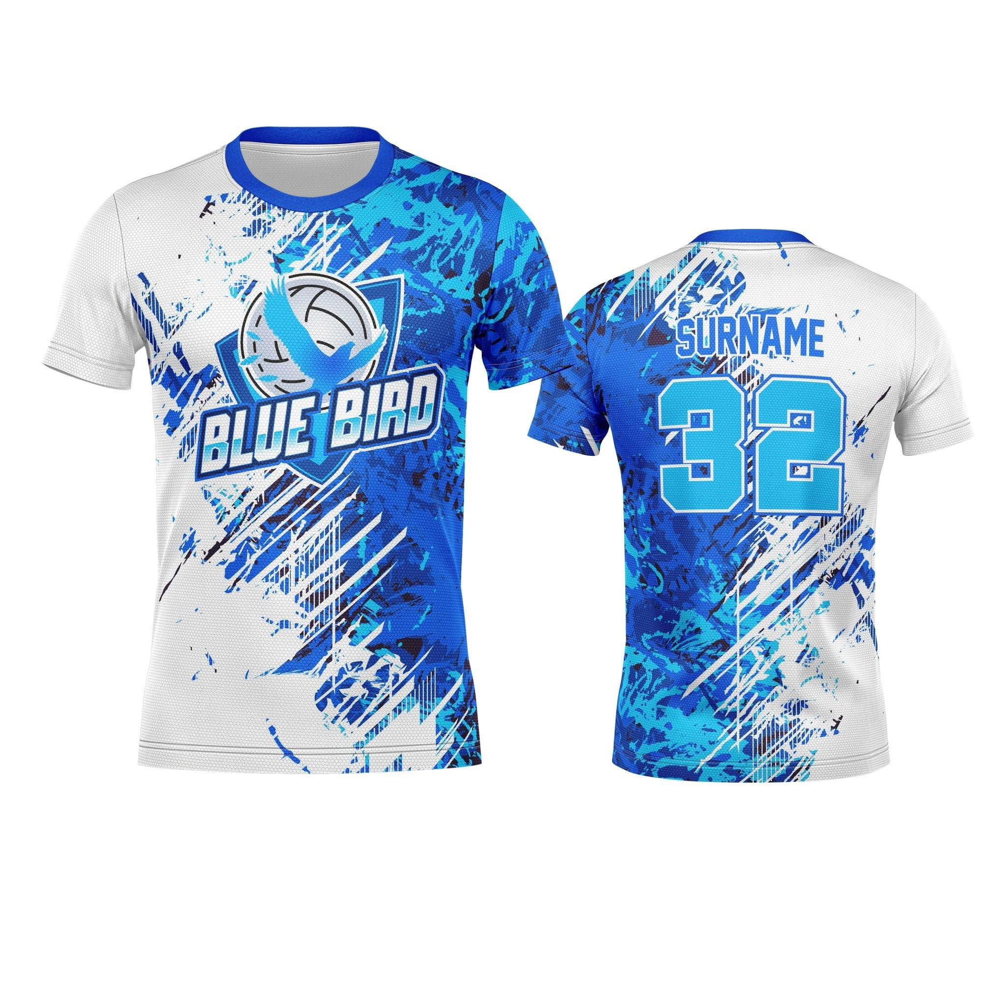 Blue and white sales jersey