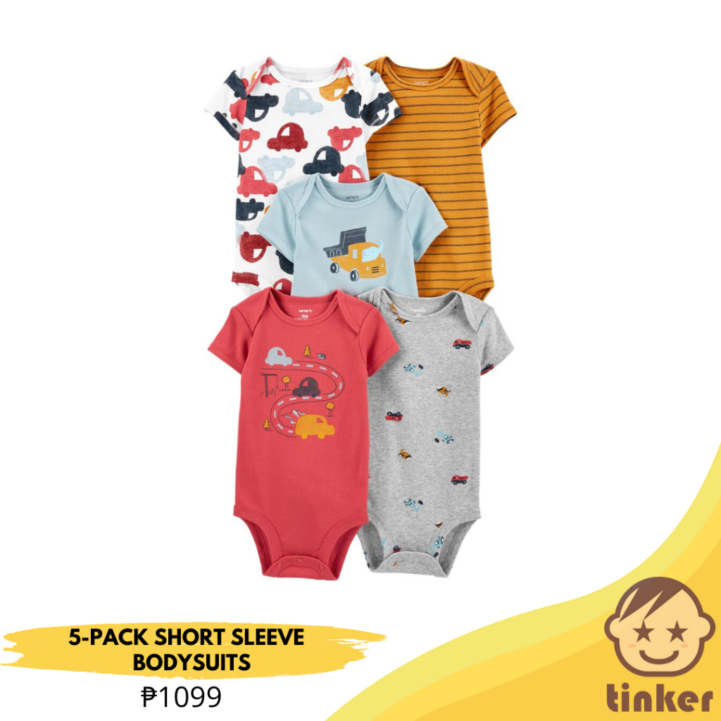 2 PK SHORT SLEEVE BODYSUITS