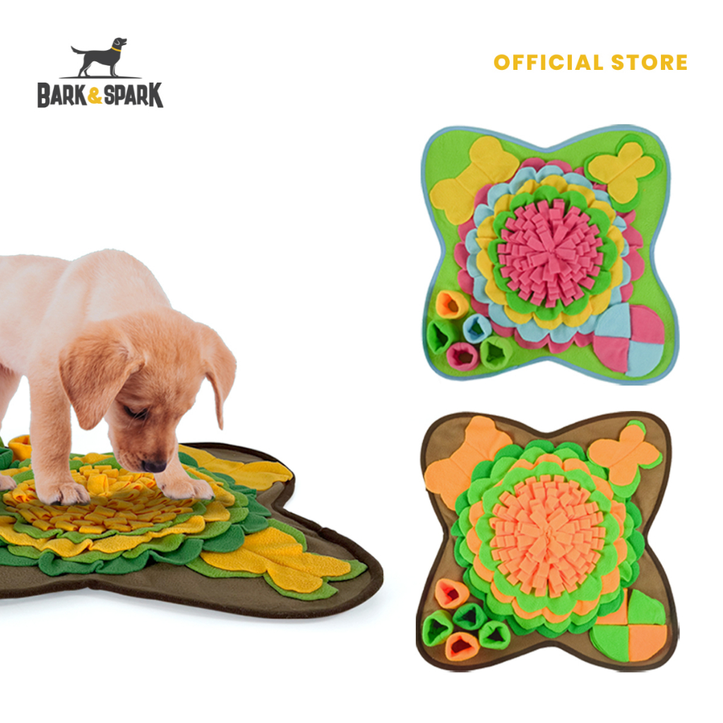 Barkz Snuffle Mat for Dogs- 25'' X 25'' Dog Snuffle Mat Interactive