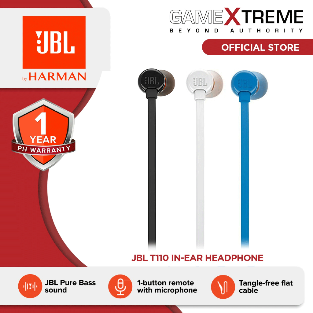 JBL T110 In Ear Headphone Shopee Philippines