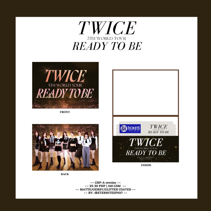 Fankit TWICE 5TH WORLD TOUR - Ready To Be in Brasil