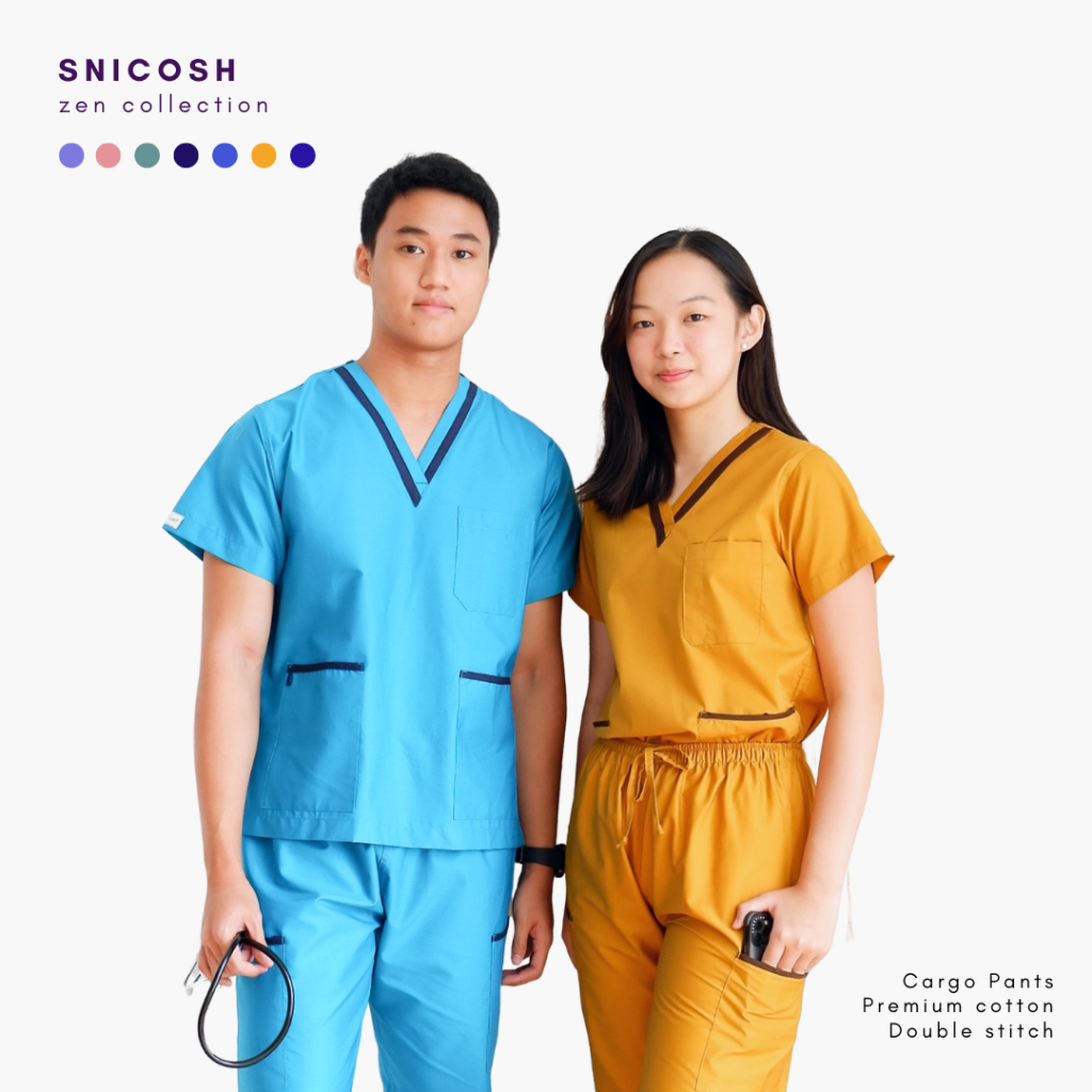 Snicosh Korean Style, Premium Cotton Scrub Suit Set