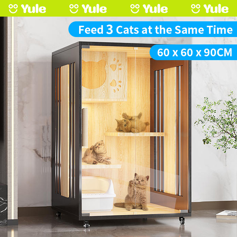 Wooden best sale cat cage