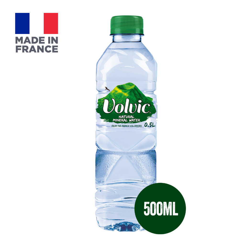 Volvic Natural Mineral Water (24x500ml)