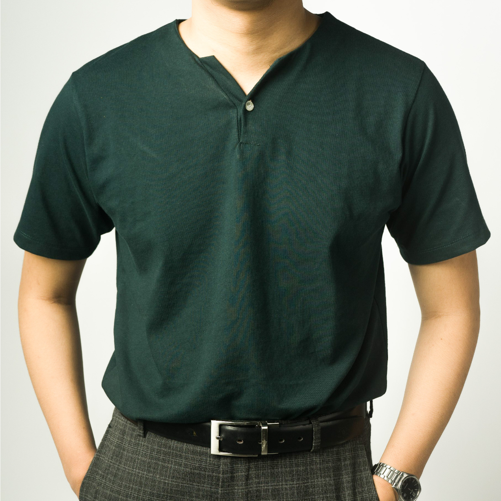 Collarless polo t on sale shirts