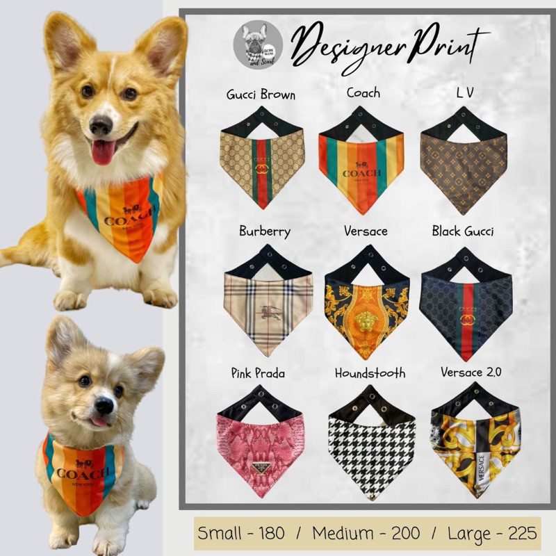 Designer dog clearance scarves