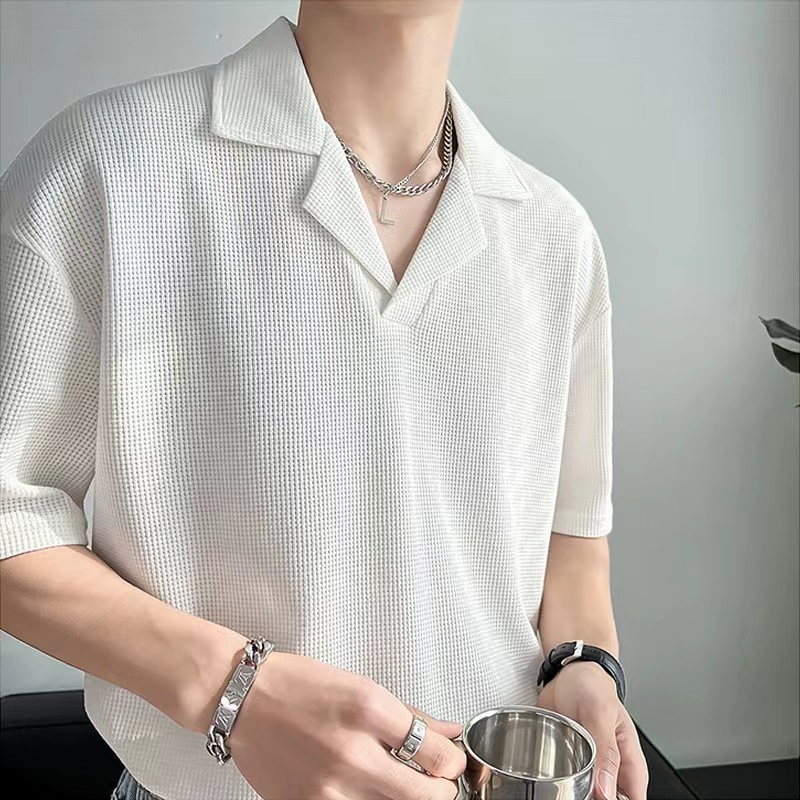 White polo cheap shirt mens outfit