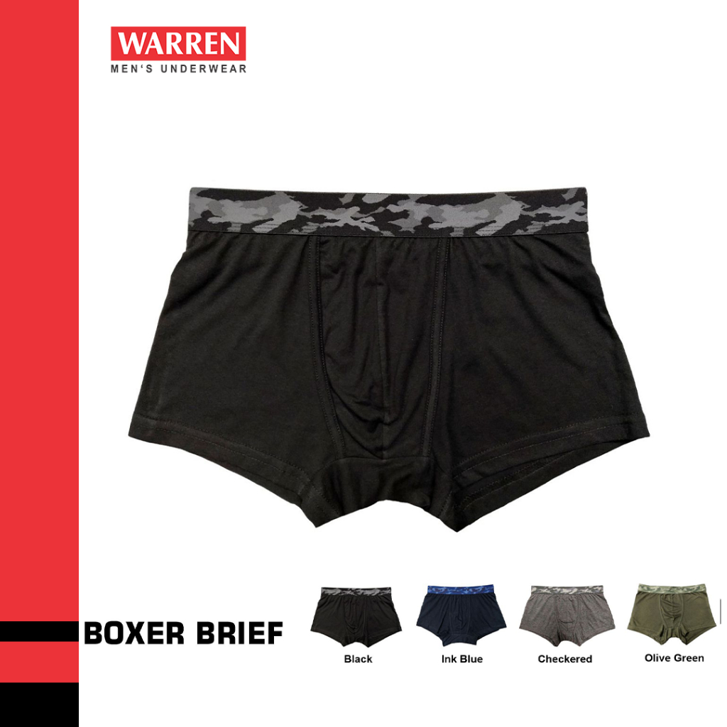 Warren Underwear 3pcs Hipster Brief (Marine Blue, Ink Blue and