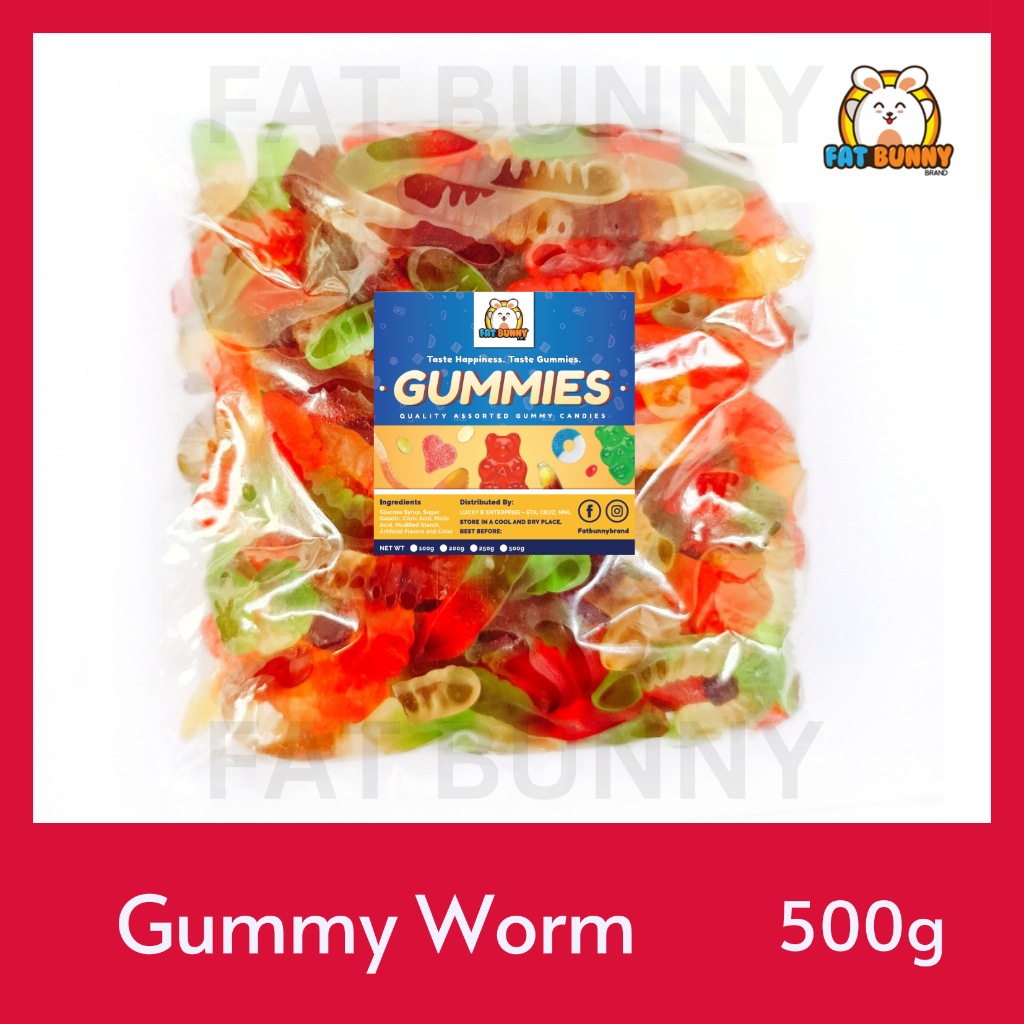 Mega Asia Gummy Candy Worm 500g Gummies | Shopee Philippines