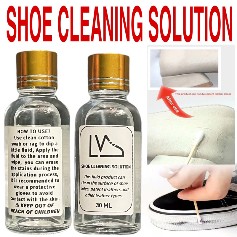 White Shoe Cleaner 30ml For Black Stains And Scratches On Patentss Leather  Of White Shoes And Leather Shoe Cleaner For White Shoes Sneaker Cleaner