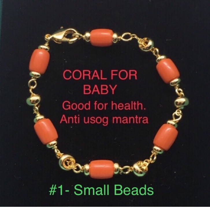 Coral bracelet for baby girl store