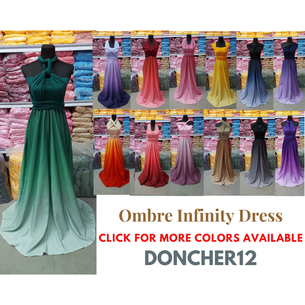 Ombre cheap infinity dress