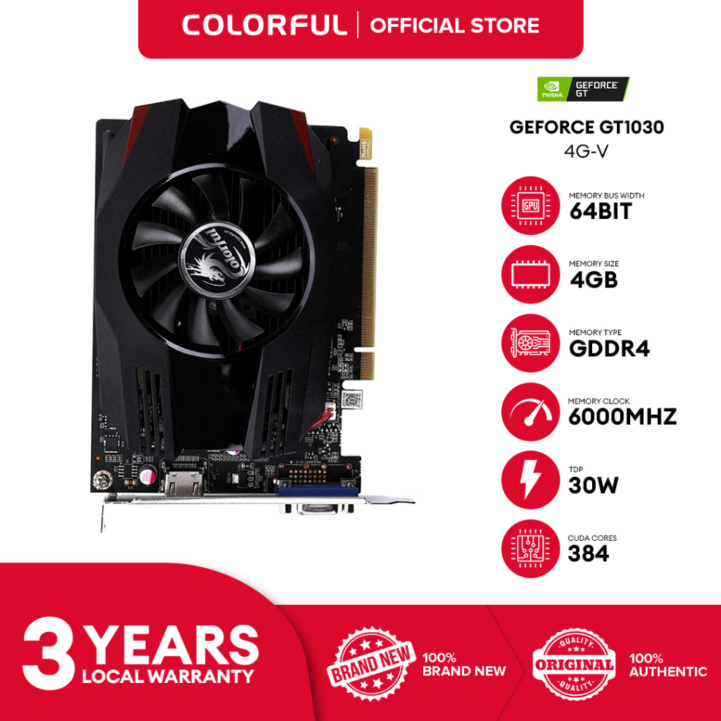 Colorful GeForce GT1030 4G V Graphics Card Shopee Philippines