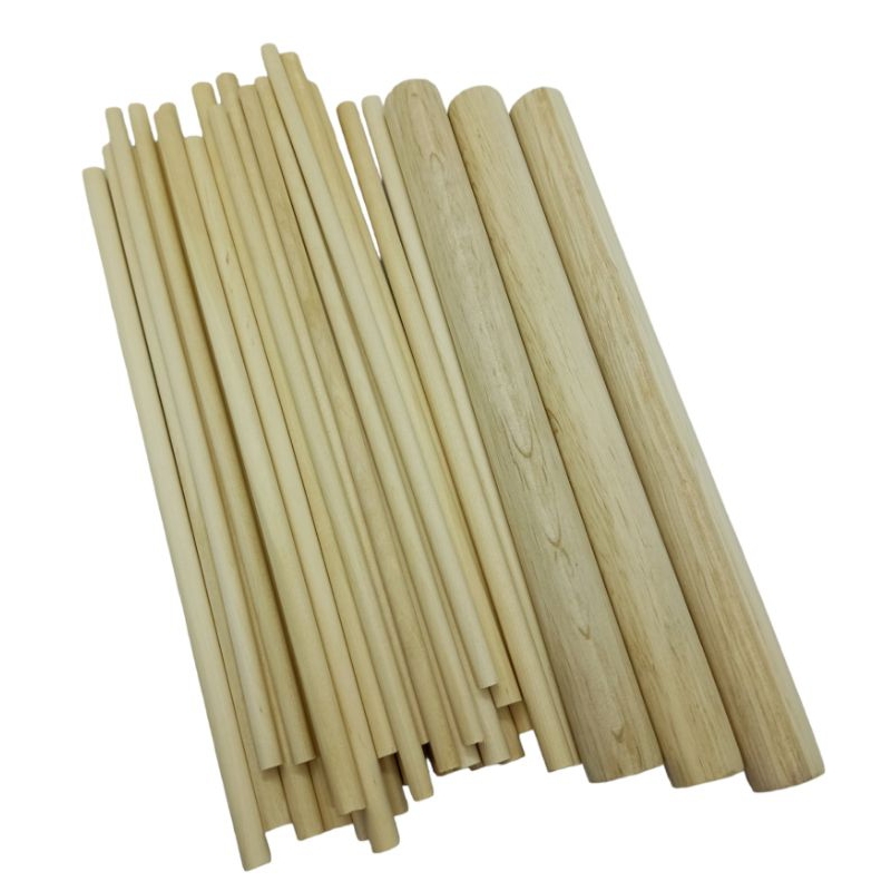 25/50/100 Pcs Dowel Rods Wood Sticks Wooden Dowel Rods - 14 X 12