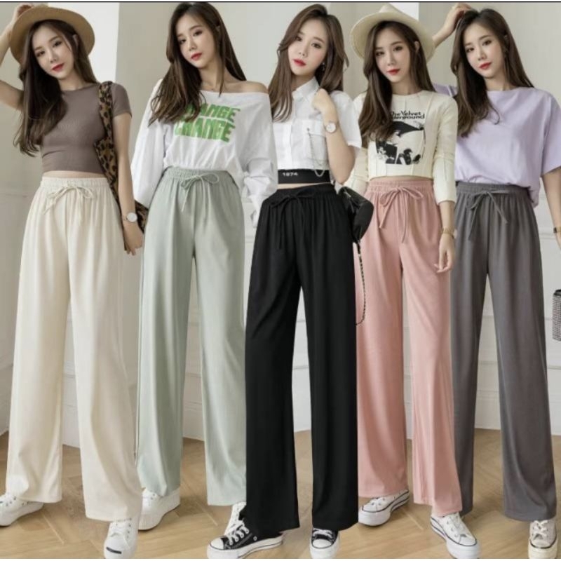 Square pants korean style sale