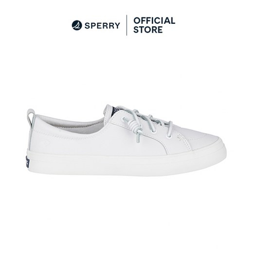 Sperry crest vibe hot sale leather sneaker white