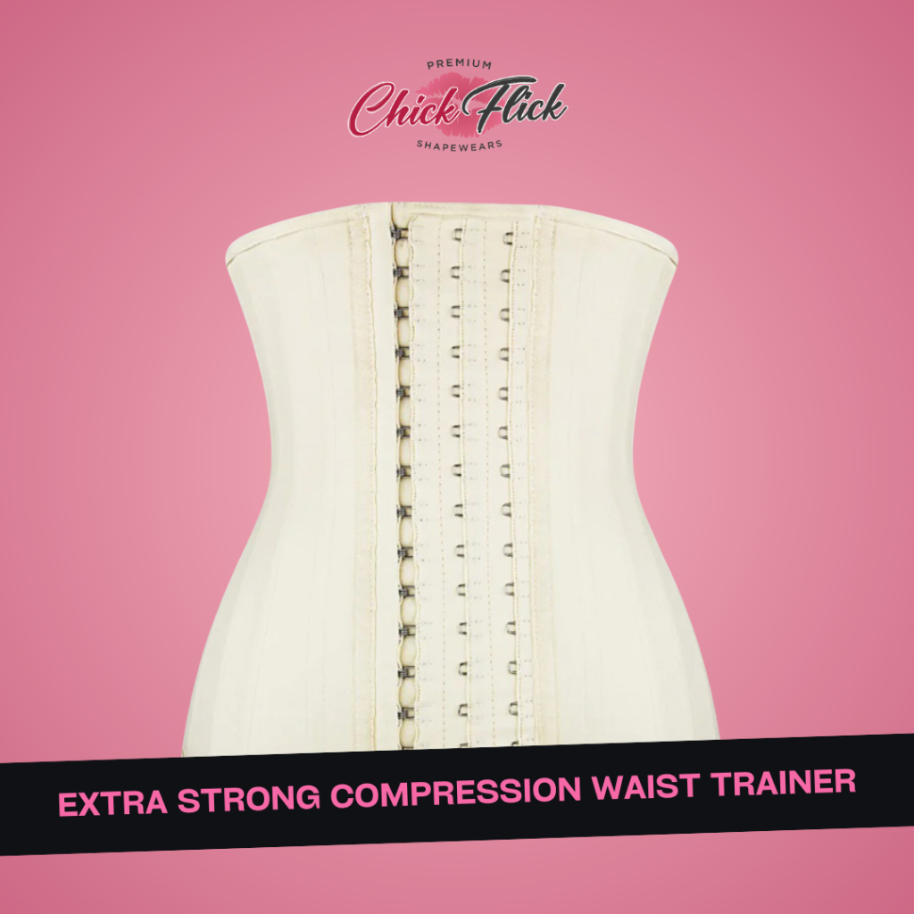 Extra Strong Compression Waist Trainer in Cream