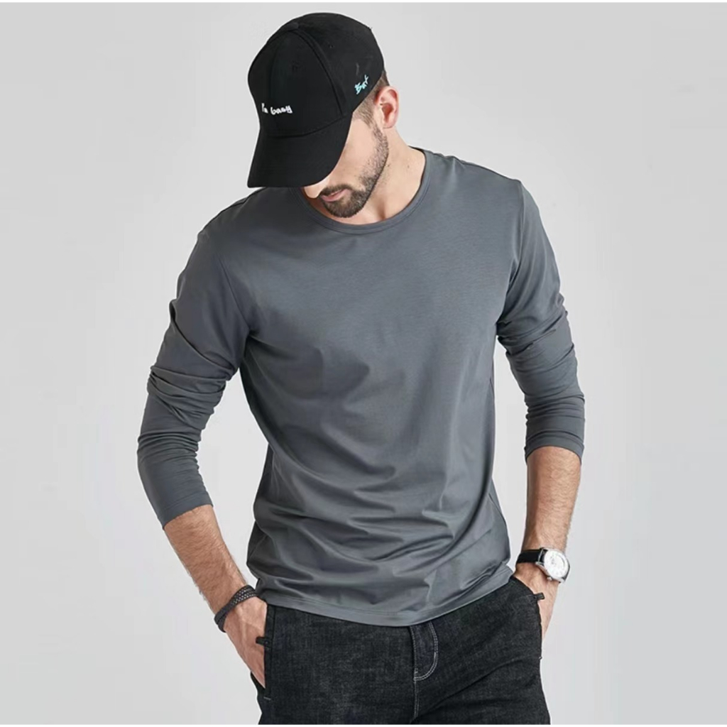 ACTIVE long-sleeved T-shirt DRI FIT unisex regular size DARK GRAY