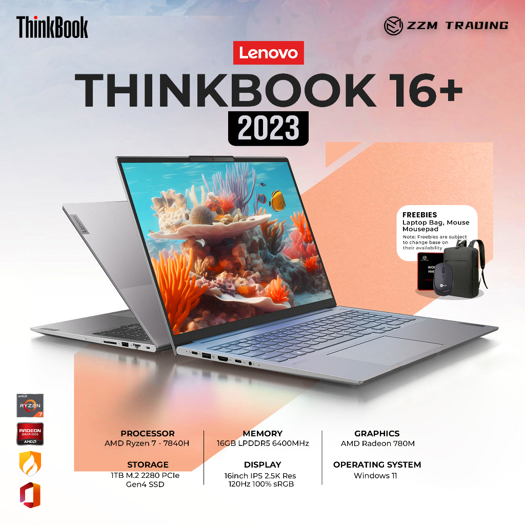 Lenovo ThinkBook 16+ AMD R7/R5 RTX2050 16