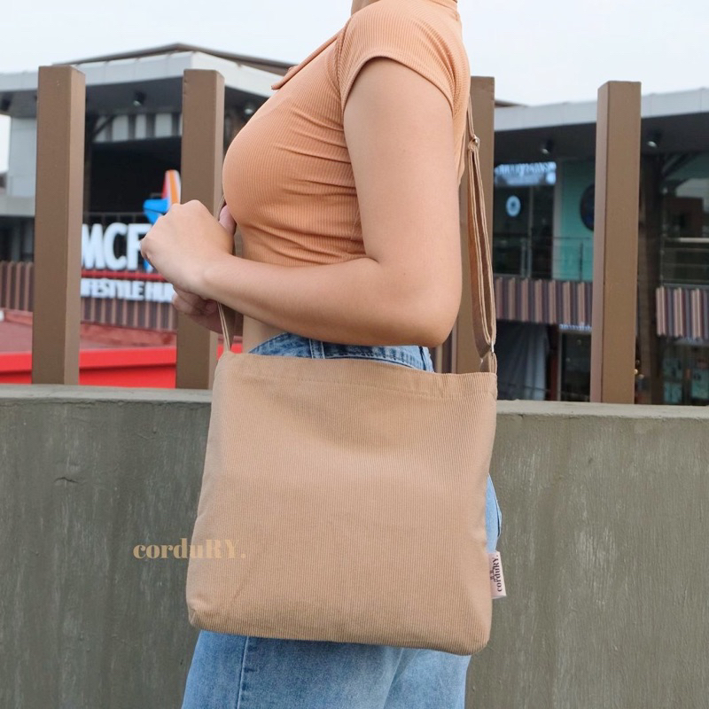 MINI Corduroy Bag Sling or Baguette Style corduRY. Shopee