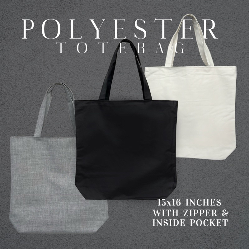 Polyester cheap canvas bags