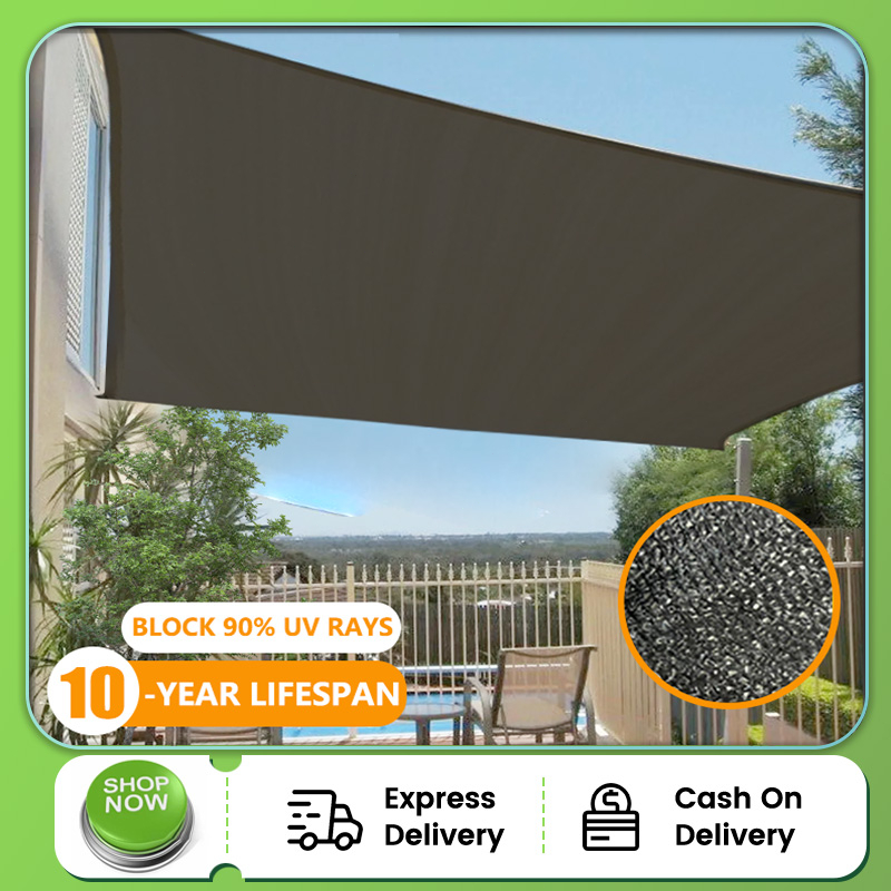 Outdoor Sun Shade Sail 2x3m 3x5m Waterproof Sunscreen Awning Canopy Garden  Patio Sun Sail UV Block Rectangle Sunshade Cover with Free Rope for Balcony