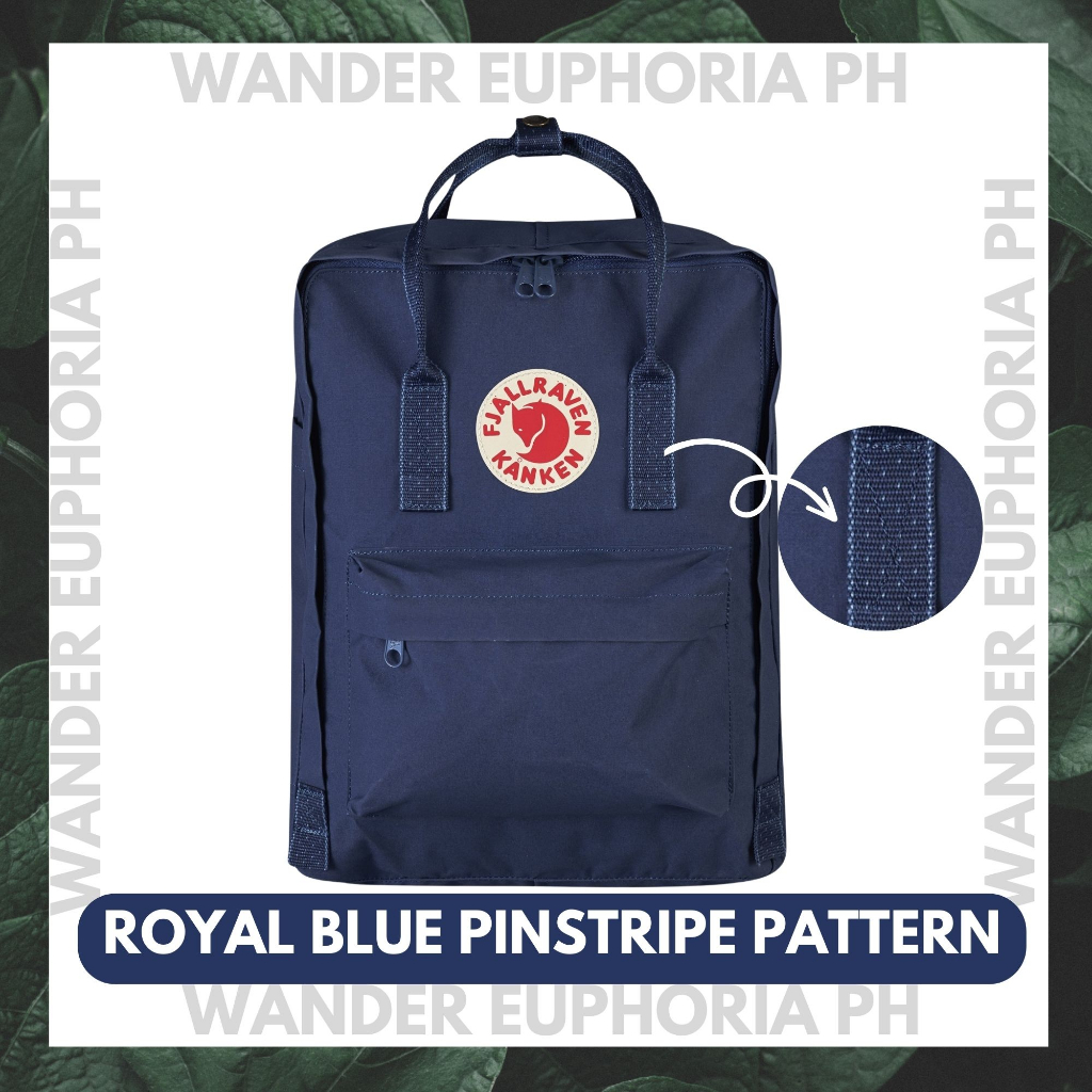 Kanken royal outlet blue pinstripe