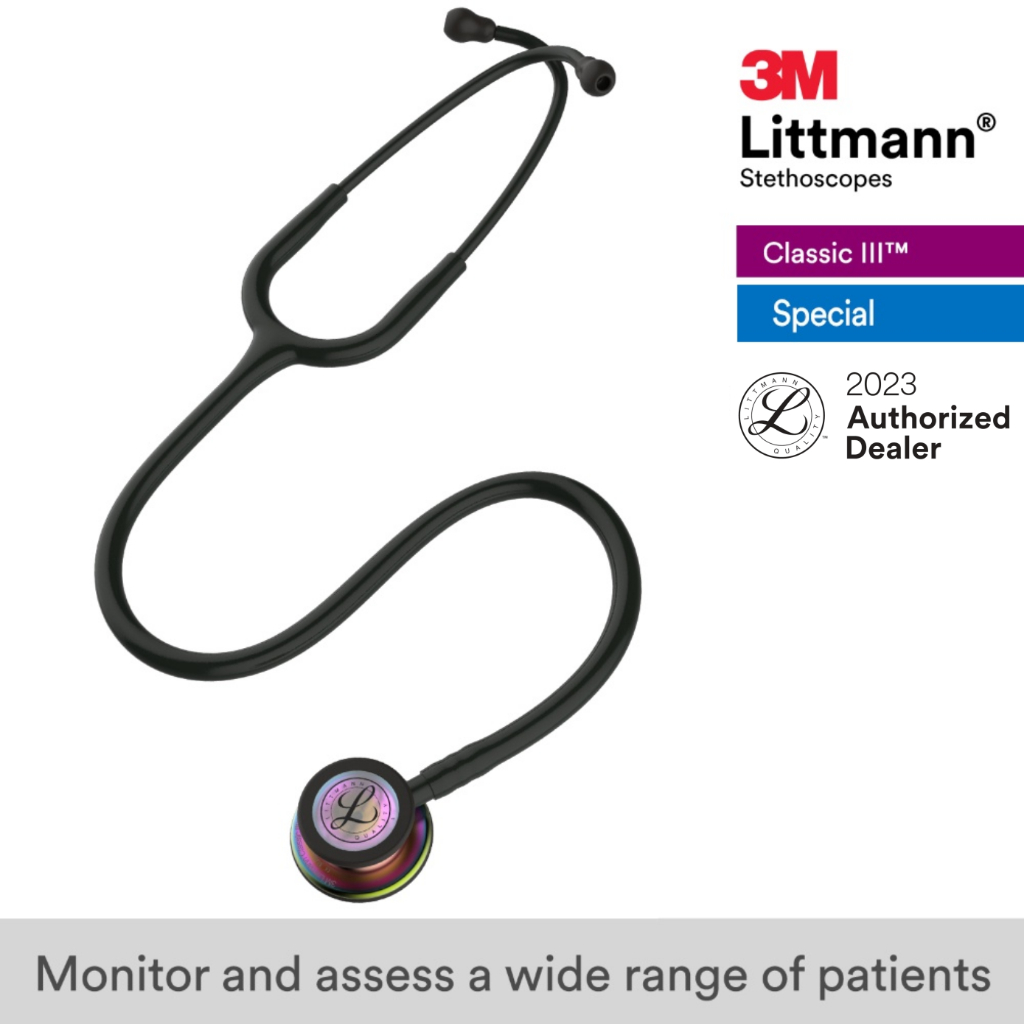 All black deals littmann stethoscope