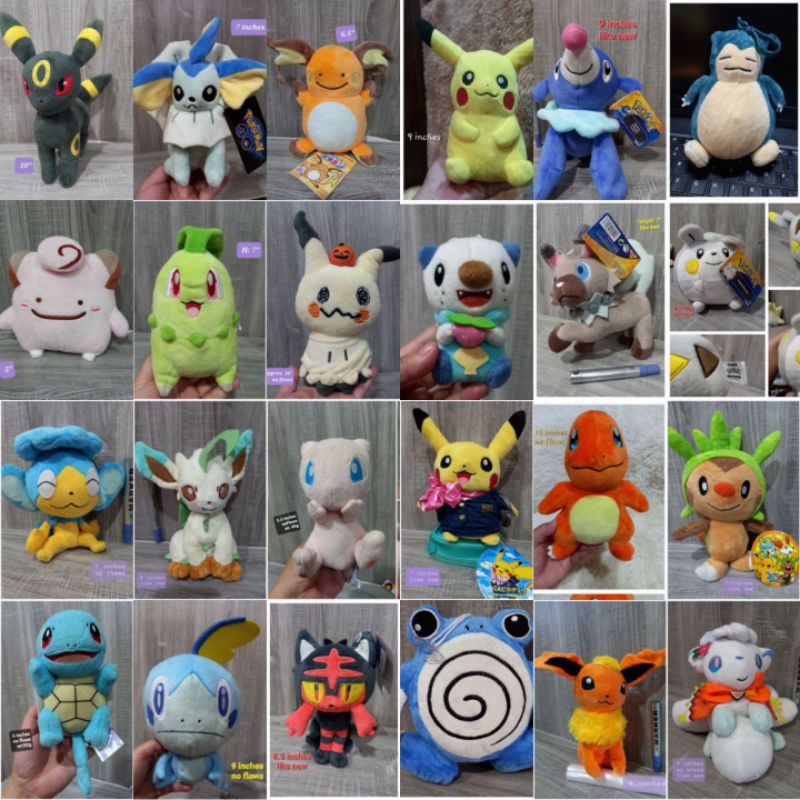 Small pokemon best sale stuffed animals