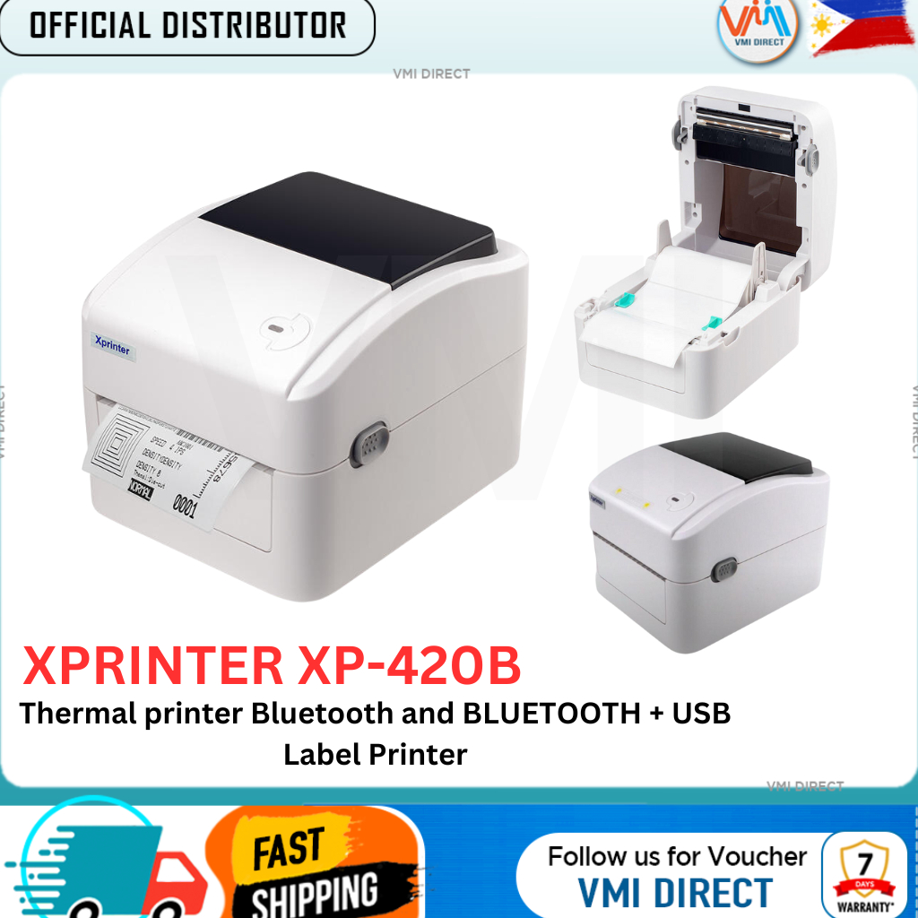 Thermal Printer (Bluetooth/ USB) A6 Waybill Label, Sticker Label for Shopee