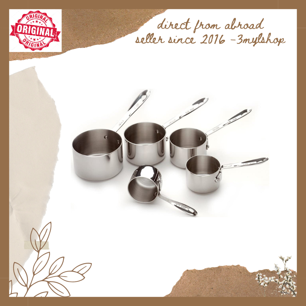 All Clad Stainless Steel 5 Piece Measuring Cup Set