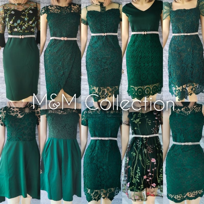 Classy emerald hotsell green dress