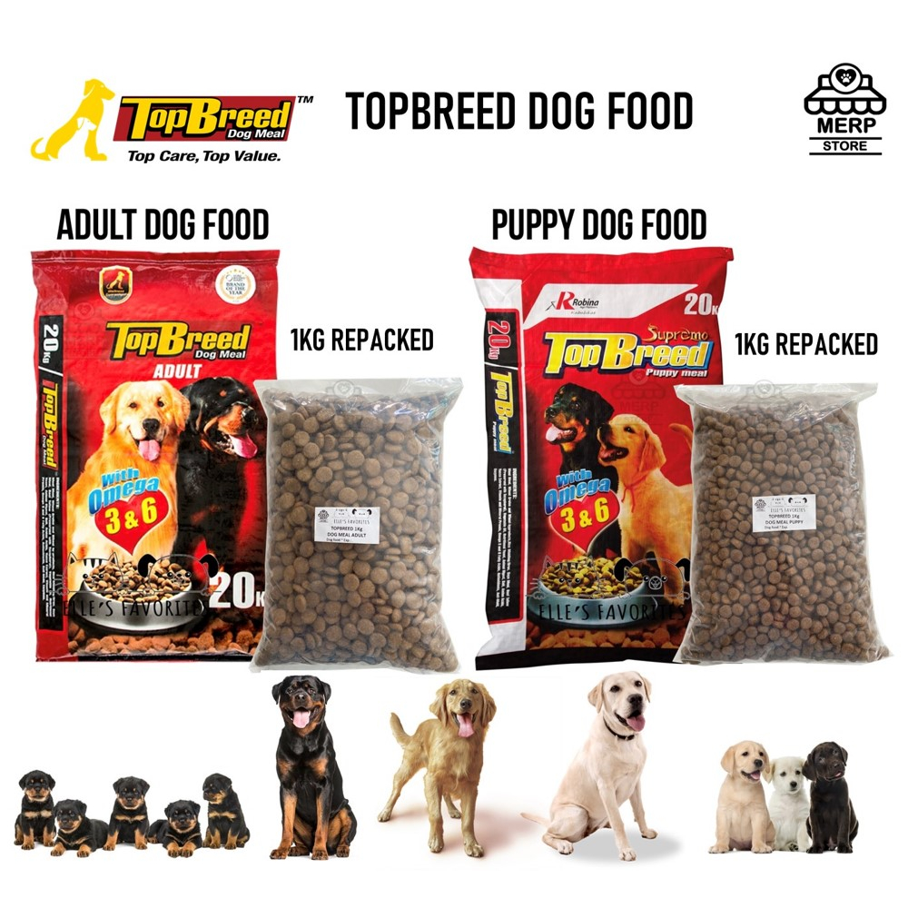 Top breed dog hot sale food puppy price