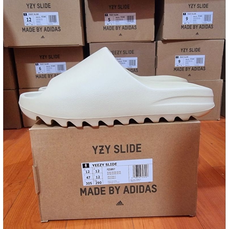 LW Batch UA Bone Yeezy Slide for Men and Women Slip on Shopee