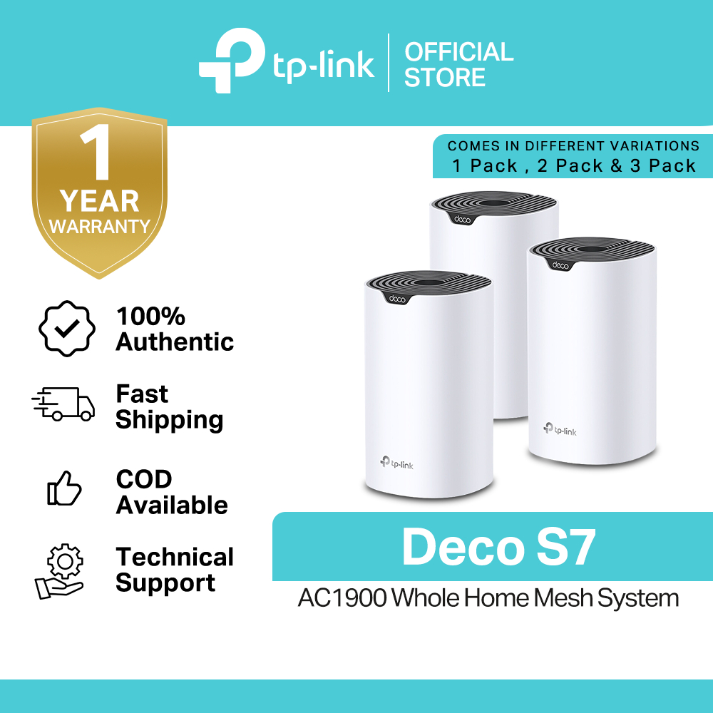 TP-Link Deco S7 AC1900 Whole Home Mesh Wi-Fi System Router