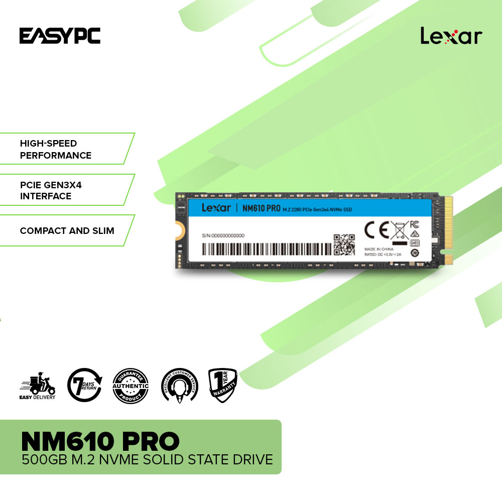 500 Go SSD M.2 Lexar NM610 NVMe PCIe
