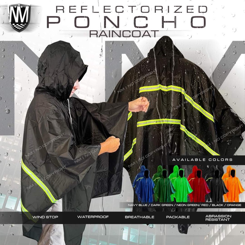 Raincoat hot sale poncho type