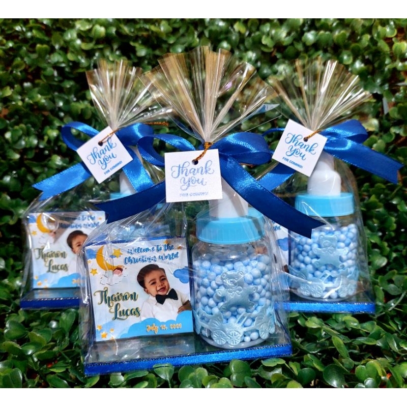 Diy christening souvenirs deals for baby boy