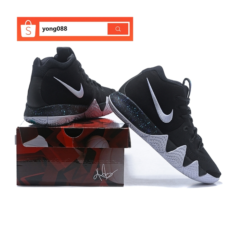 Kyrie 4 black and on sale white